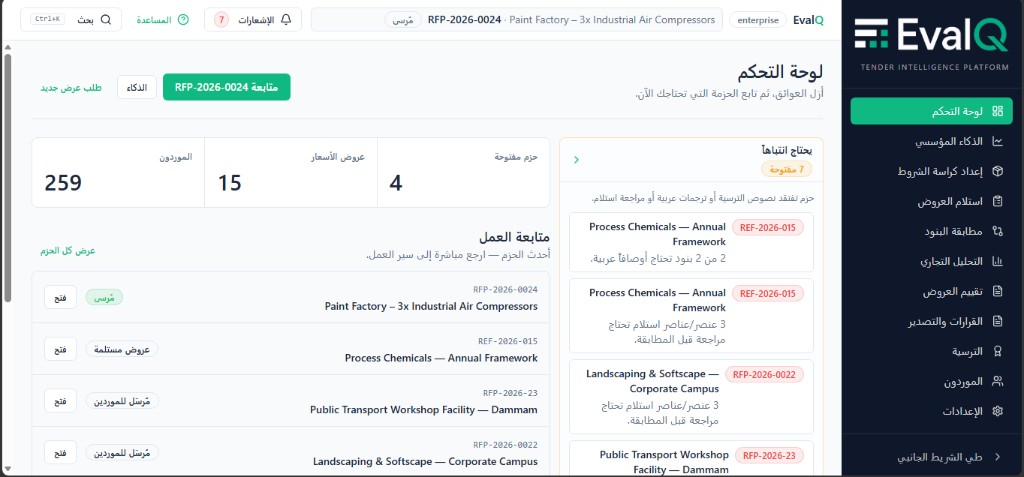 Full Arabic (RTL) workspace